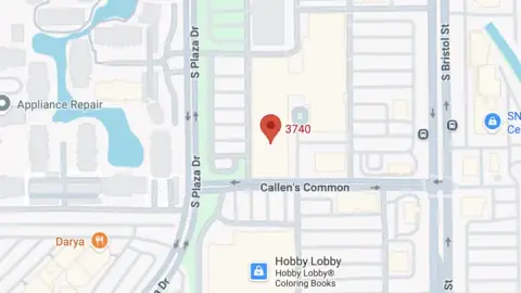 Map view of Elegant Lashes By Katie in Santa Ana