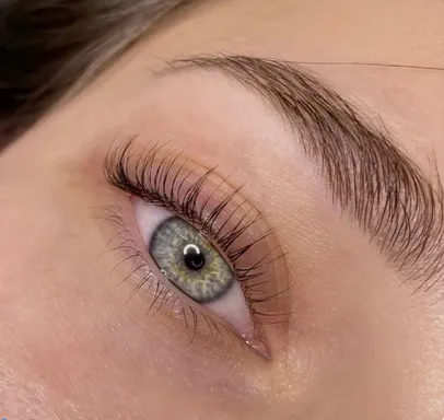Professional lash lift and tint Orange County - Natural lash enhancement darkening service OC salon